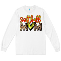 White Softball mom Long Sleeve Tee - HowdyJamesFarm