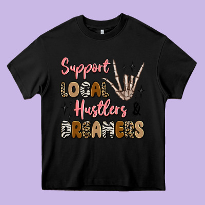 Support Local Hustlers And Dreamers Heavy Core Tee Designed By Artiststas