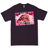 Plum Valentine Sloth Premium Tee - Bettercallsaul