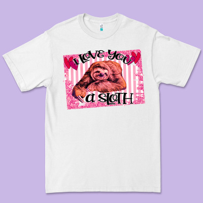 Valentine Sloth Premium Tee Designed By Bettercallsaul