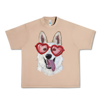 Burro White shepherd with love glasses Urban Heavy Tee - RanaPortraitStore