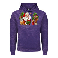 Cloud Purple santa coffee cups christmas Vintage Hoodie - CowGirlArtShop