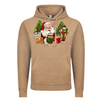 Vintage Coffee santa coffee cups christmas Vintage Hoodie - CowGirlArtShop