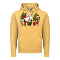Vintage Mustard santa coffee cups christmas Vintage Hoodie - CowGirlArtShop