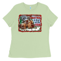 Matcha christmas is best at the farm Ladies Tee - RanaPortraitStore