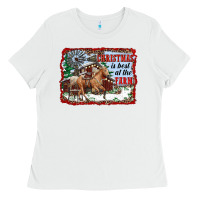 White christmas is best at the farm Ladies Tee - RanaPortraitStore