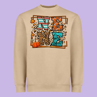 Fall Autumn Leopard Nene Heavyweight Sweatshirt Designed By Lillyallendesigns