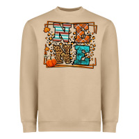Mushroom Fall Autumn Leopard Nene Heavyweight Sweatshirt - LillyAllenDesigns
