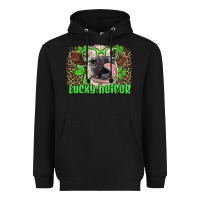 Black lucky heifer with glasses st patricks Heavyweight Hoodie - Artiststas