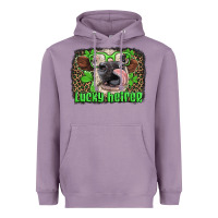 Lavender lucky heifer with glasses st patricks Heavyweight Hoodie - Artiststas