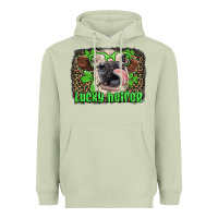 Matcha lucky heifer with glasses st patricks Heavyweight Hoodie - Artiststas