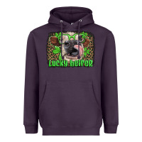 Plum lucky heifer with glasses st patricks Heavyweight Hoodie - Artiststas