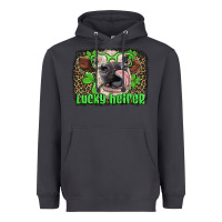 Smoke lucky heifer with glasses st patricks Heavyweight Hoodie - Artiststas