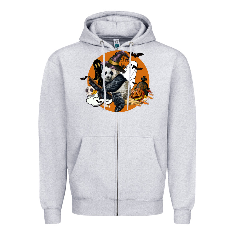 Panda Hallowen Zipper Hoodie by LillyAllenDesigns | Teevron