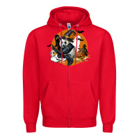 Red panda hallowen Zipper Hoodie - LillyAllenDesigns