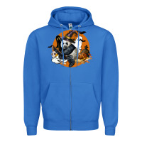 True Royal panda hallowen Zipper Hoodie - LillyAllenDesigns