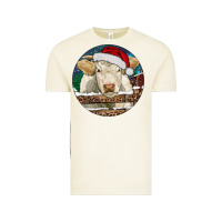 Vintage Arctic Charolais Cow Christmas Vintage Tee - RanaPortraitStore