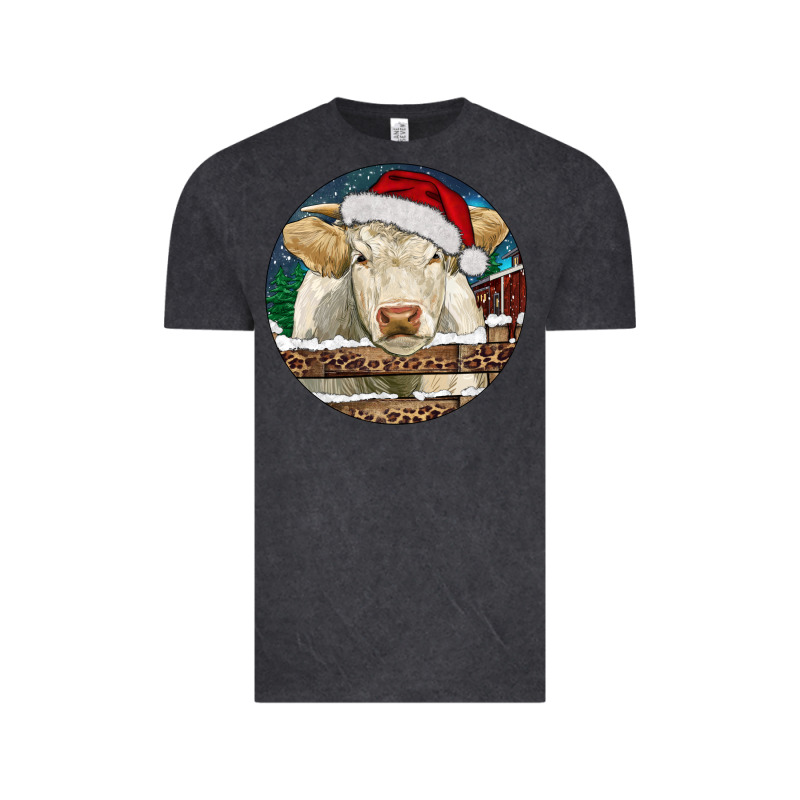 Charolais Cow Christmas Vintage Tee by RanaPortraitStore | Teevron