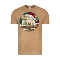 Vintage Camel Charolais Cow Christmas Vintage Tee - RanaPortraitStore