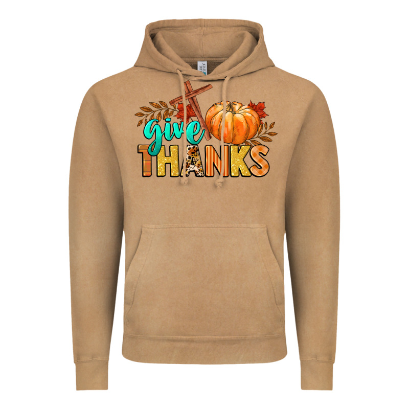 Give Thanks Vintage Hoodie by CowGirlArtShop | Teevron