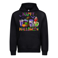 Black happy halloween coffee cups Urban Hoodie - AdoDesignShop