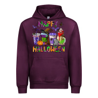Mauve Wine happy halloween coffee cups Urban Hoodie - AdoDesignShop