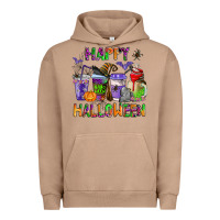 Pigment Burro happy halloween coffee cups Urban Hoodie - AdoDesignShop