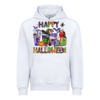 White happy halloween coffee cups Urban Hoodie - AdoDesignShop