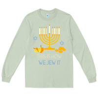 Matcha this is how we jew it funny jewish ugly hanukkah christmas Long Sleeve Tee - minhPixels