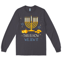 Smoke this is how we jew it funny jewish ugly hanukkah christmas Long Sleeve Tee - minhPixels
