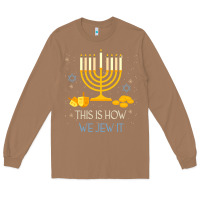 Toasted Coconut this is how we jew it funny jewish ugly hanukkah christmas Long Sleeve Tee - minhPixels