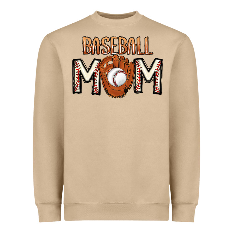 Baseball Mom Heavyweight Sweatshirt by CowhideDigitalArt | Teevron