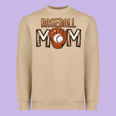 Baseball Mom Heavyweight Sweatshirt Designed By Cowhidedigitalart
