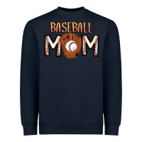 Navy Baseball Mom Heavyweight Sweatshirt - CowhideDigitalArt