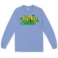 Colony Blue Lucky mama mother's day Long Sleeve Tee - HowdyJamesFarm