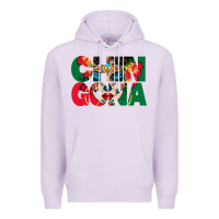 Lilac chingona sugar skull Premium Hoodie - BundleAndBundleShop