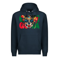 Navy chingona sugar skull Premium Hoodie - BundleAndBundleShop