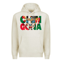Oatmeal Heather chingona sugar skull Premium Hoodie - BundleAndBundleShop