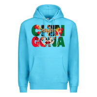 Ocean Blue chingona sugar skull Premium Hoodie - BundleAndBundleShop