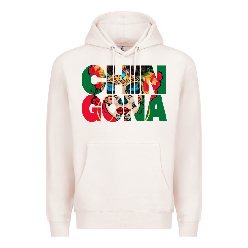 Chingona Sugar Skull Premium Hoodie by BundleAndBundleShop | Teevron