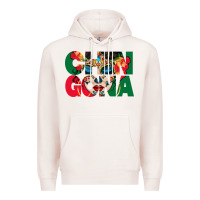 Pale Pink chingona sugar skull Premium Hoodie - BundleAndBundleShop