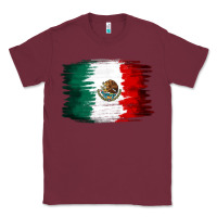 Burgundy Mexican flag Classic Tee - NancyCooperArtShop