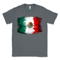 Charcoal Heather Mexican flag Classic Tee - NancyCooperArtShop