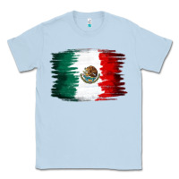 Dusty Blue Mexican flag Classic Tee - NancyCooperArtShop