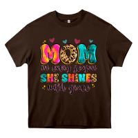 Chocolate Brown mom in every season she shines with grace Heavy Core Tee - Artiststas