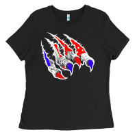 Black American Flag Claw Ladies Tee - Bettercallsaul