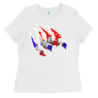 White American Flag Claw Ladies Tee - Bettercallsaul