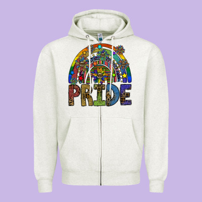 Pride Zipper Hoodie Designed By Sublimationcraftshop