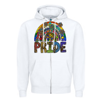 White pride Zipper Hoodie - SublimationCraftShop