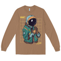 Toasted Coconut astronaut space travel retro aesthetic streetwear t shirt Long Sleeve Tee - minhPixels